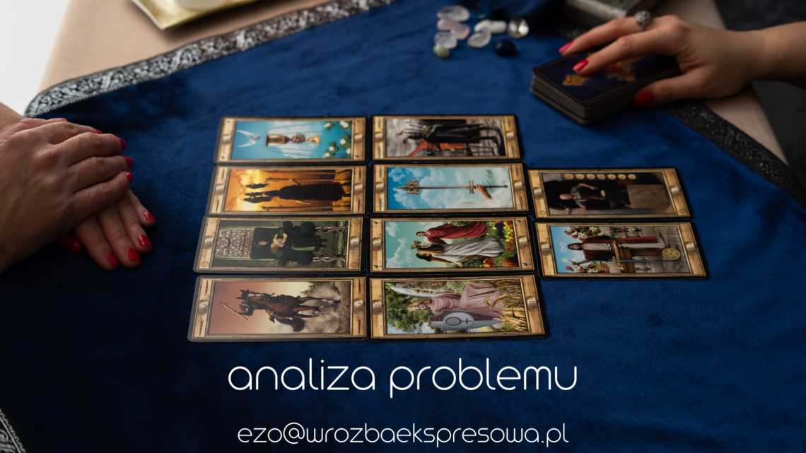 rozkład z kart tarota na analizę problemu